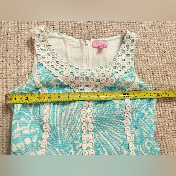 Lilly Pulitzer Macfarlane Shorely Blue Shift Dress - Picture 7 of 10
